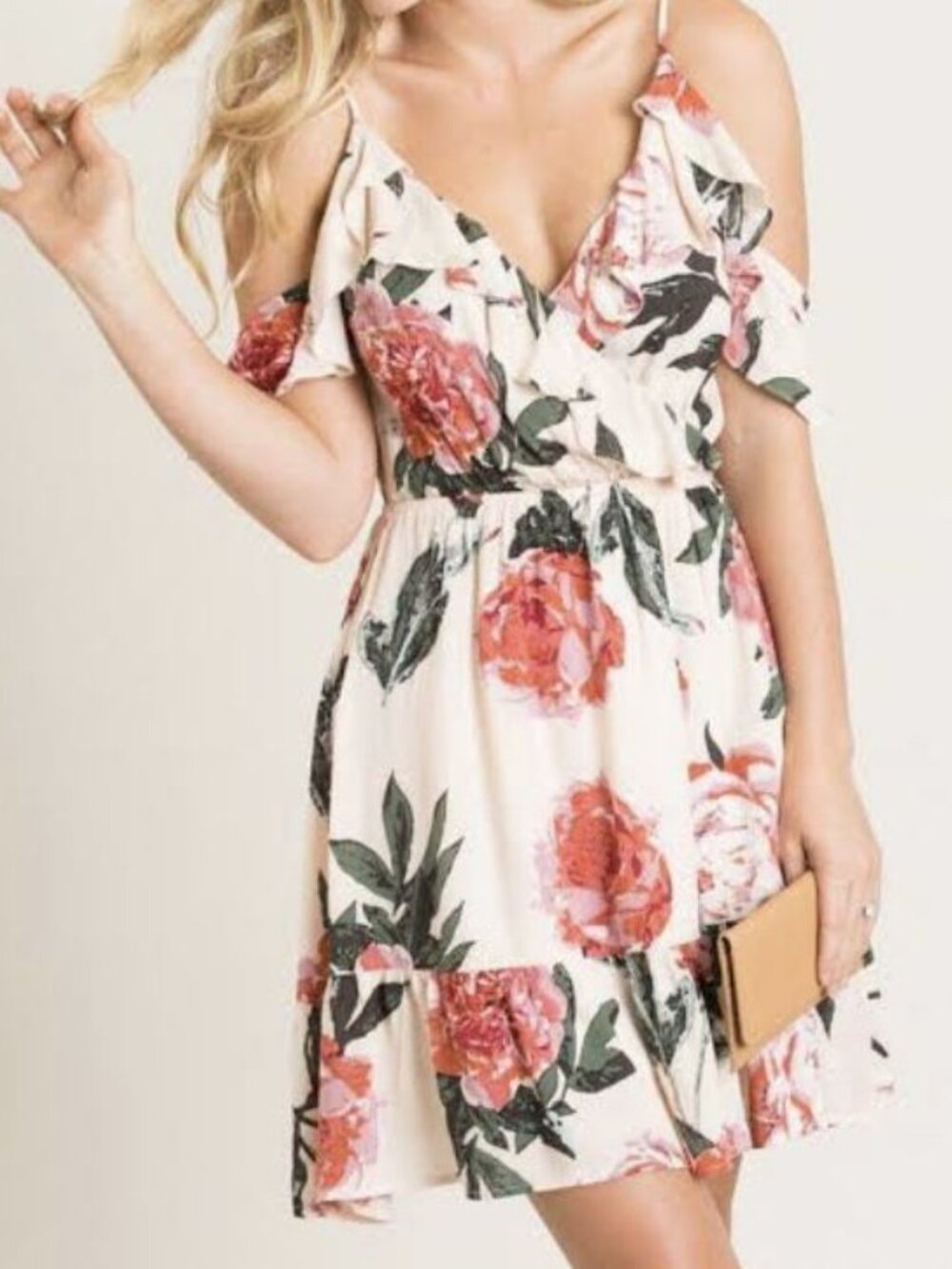 ILLA ILLA Pink Floral Mini Dress Small